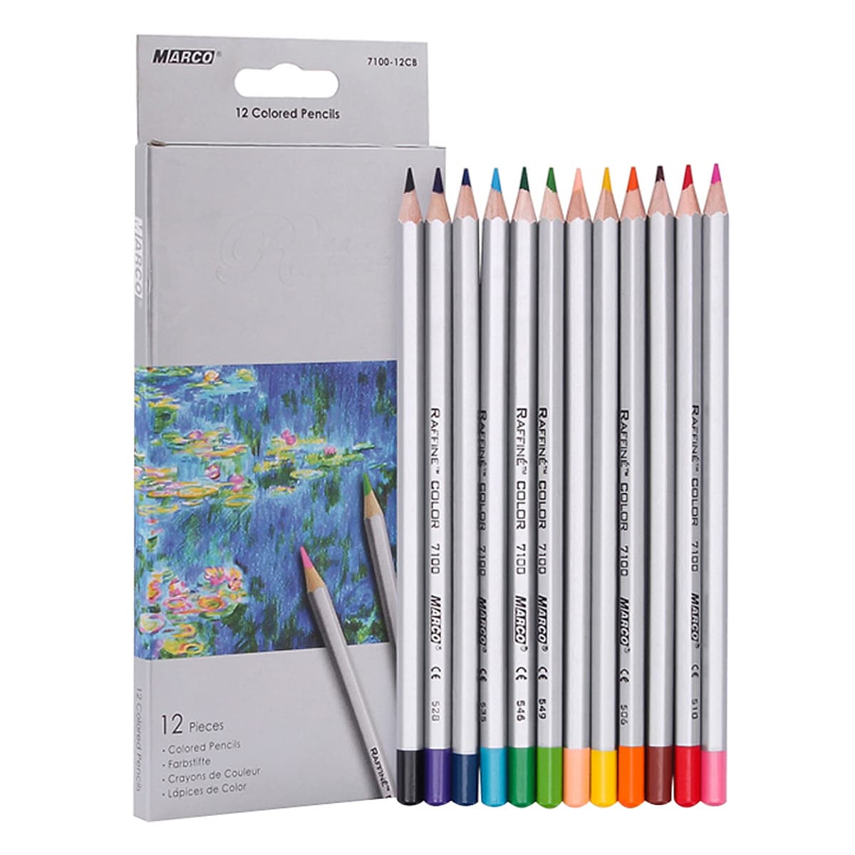 Bộ Chì Tô 12 Màu Khô Cao Cấp RAFFINE 7100-12CB (Hộp Giấy)