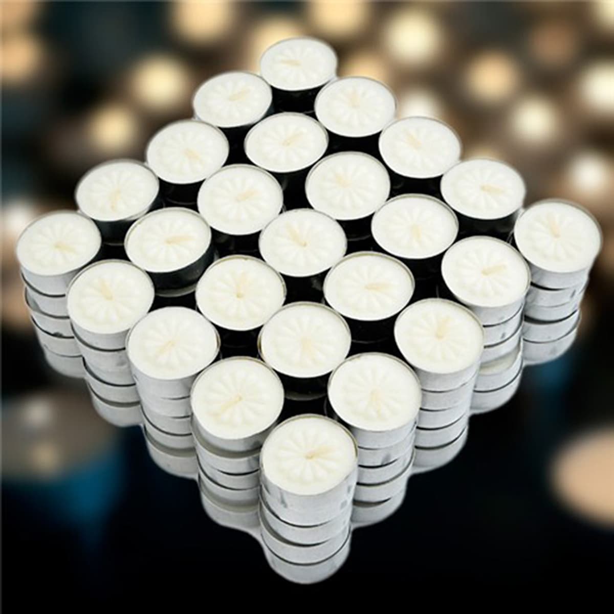 Nến Tealight Milaganics 125 Viên - Trắng