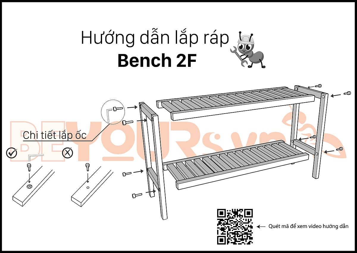 Kệ giày dép Bench 2FM NỘI THẤT KIỂU HÀN BEYOURs