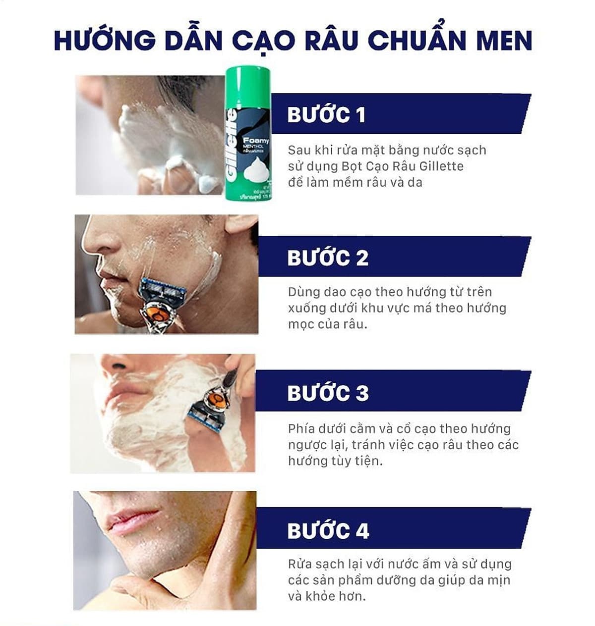 Bọt Cạo Râu Gillette Hương Chanh (175g)