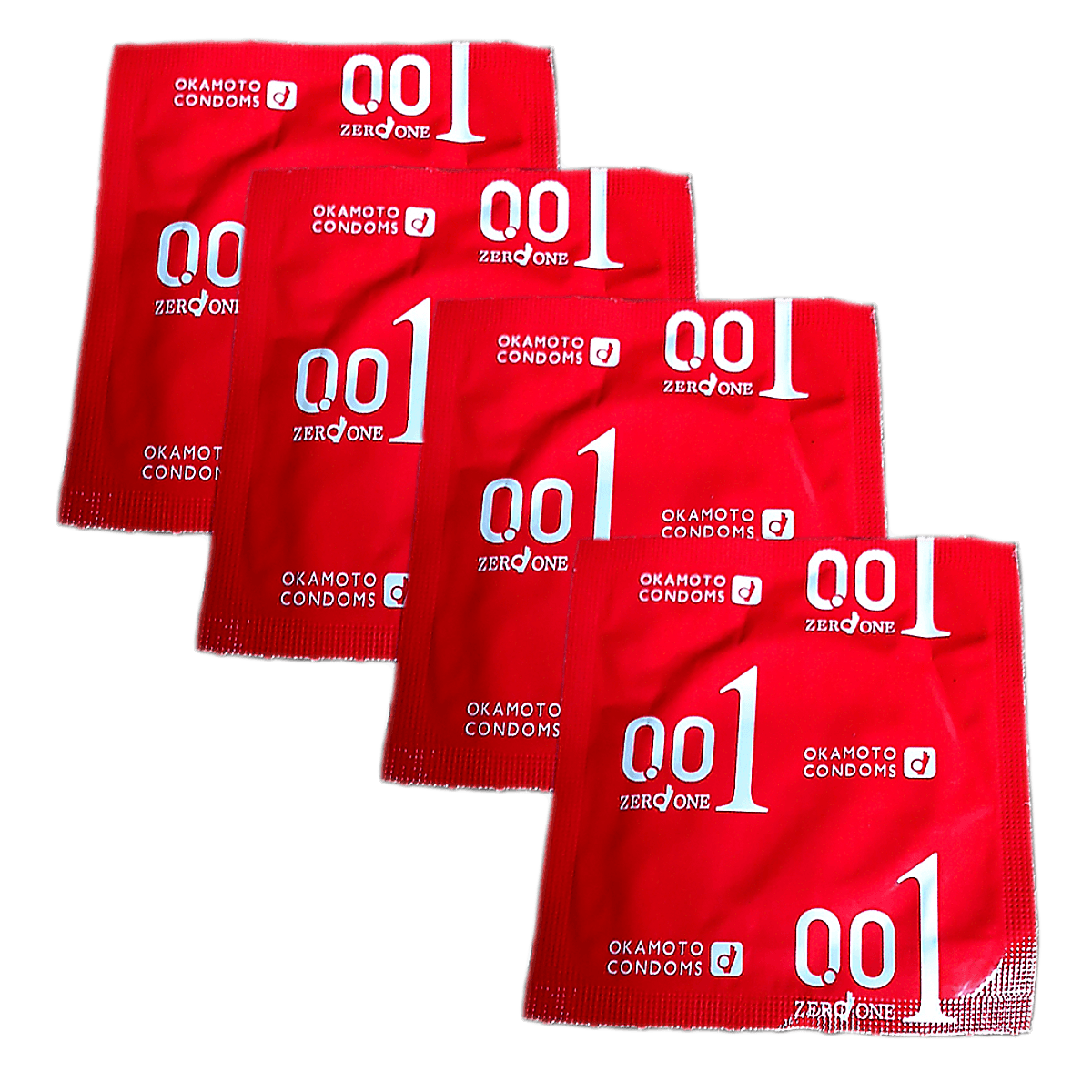 Bao cao su Okamoto 0.01 Hydro Polyurethane (PU). Bao cao su Nhật Bản siêu mỏng chỉ 0.01mm bằng 1/6 độ dày sợi tóc, cho cảm nhận truyền nhiệt nhanh (Hộp 4 Cái)