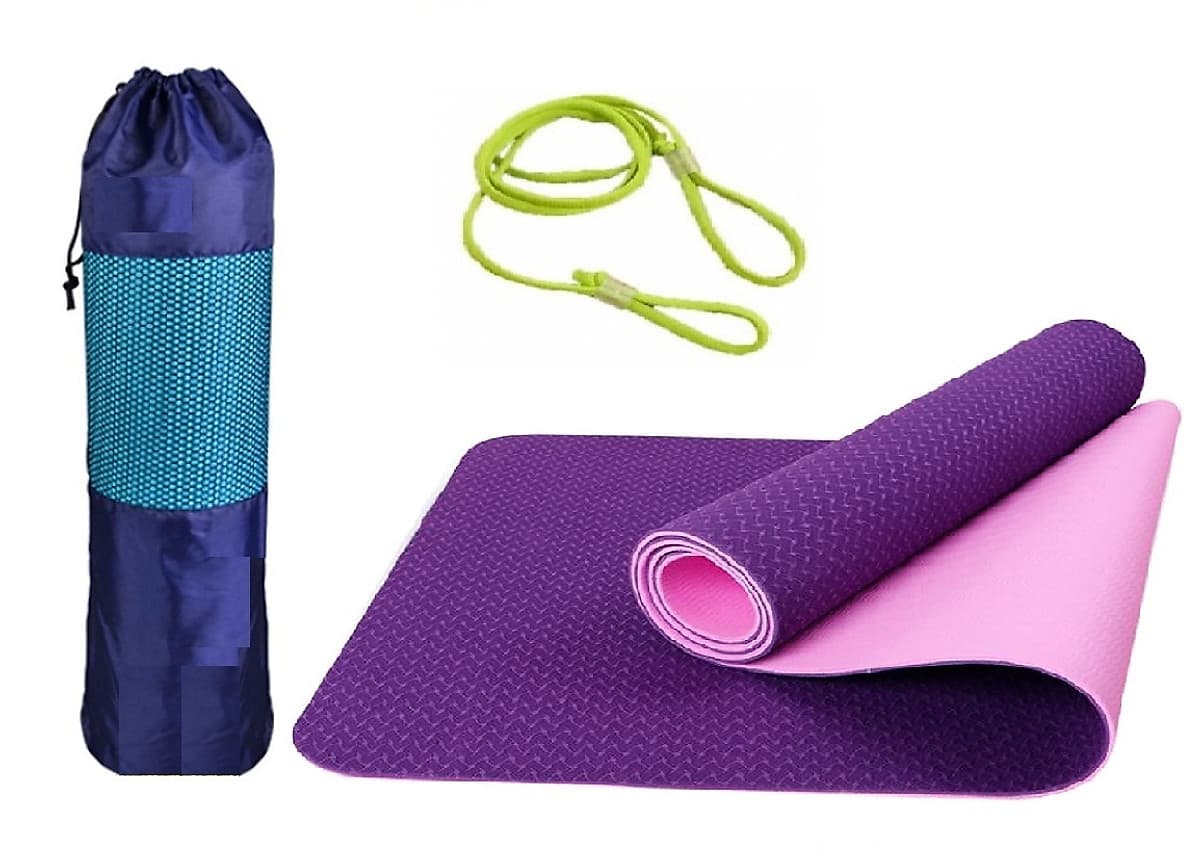 Thảm Tập Yoga, Gym miDoctor + Bao Thảm Yoga (Giao Màu Ngẫu Nhiên)