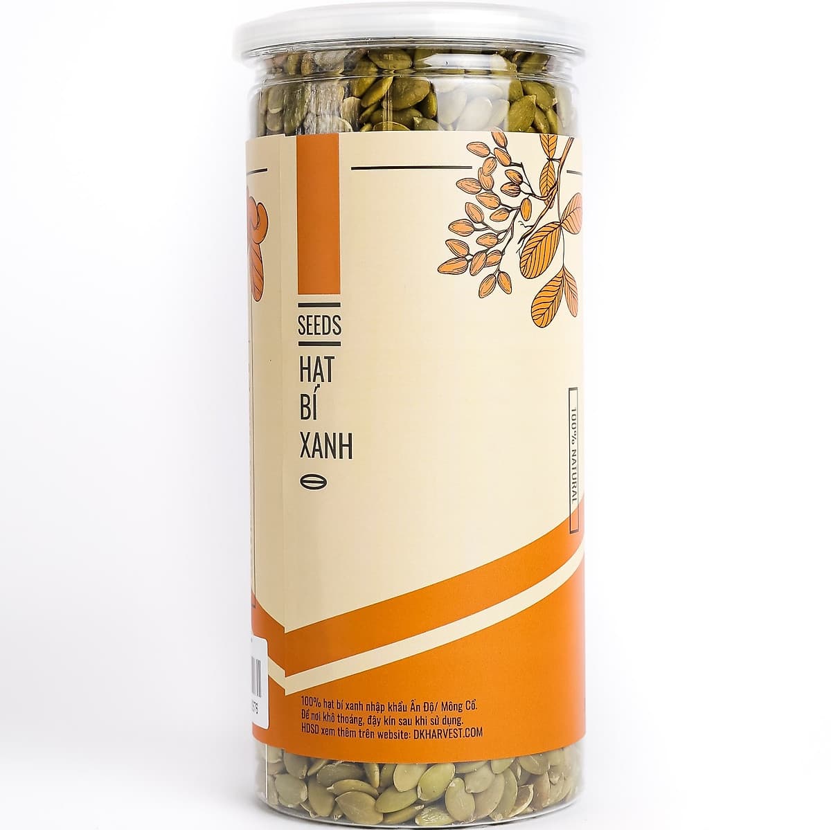 Hạt Bí Xanh (Đã Tách Vỏ) Nhập Khẩu – DK Harvest - 100% nguyên chất và không ướp muối - 250g, 500g