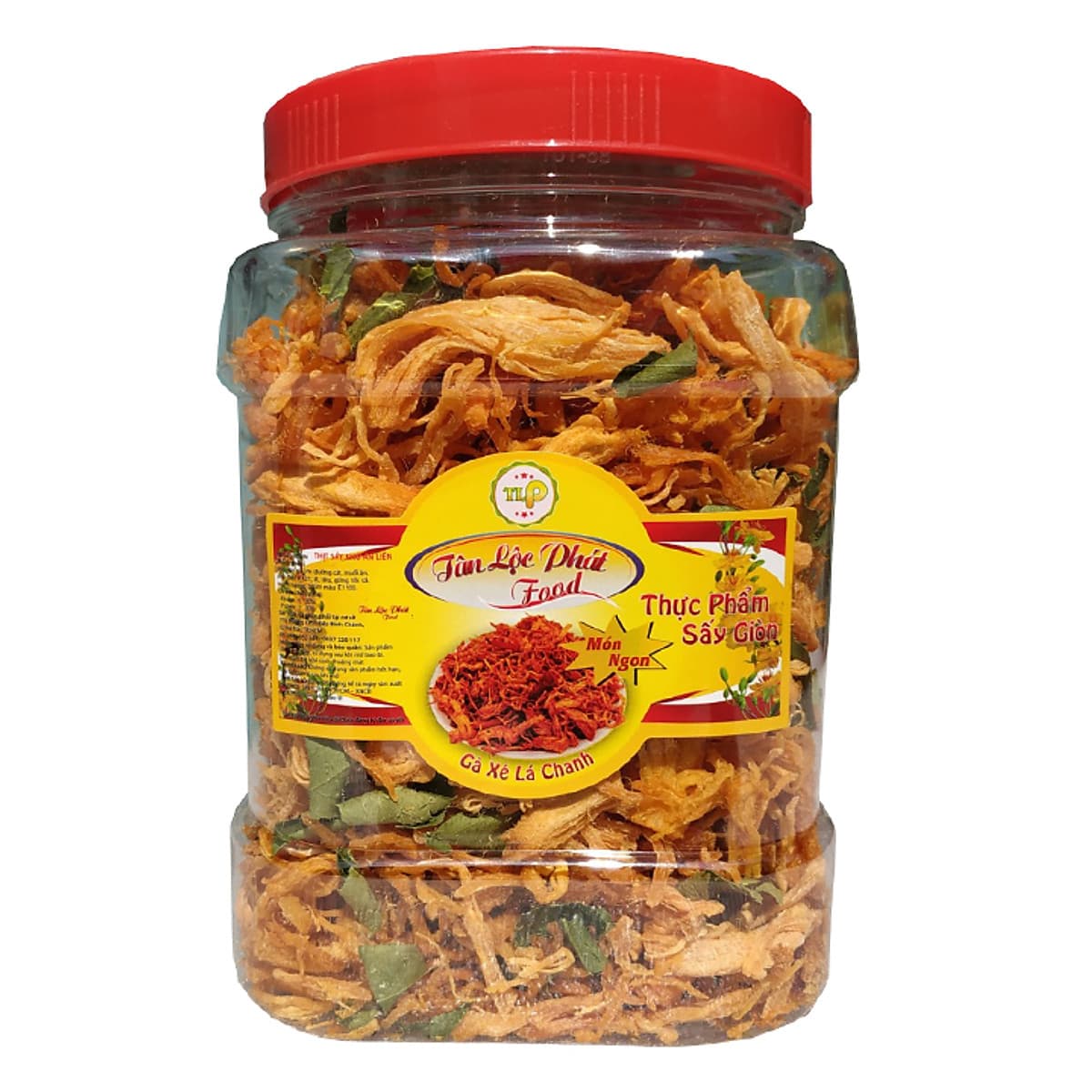 Khô gà lá chanh chất lượng Tân Lộc Phát (Hũ 500G)