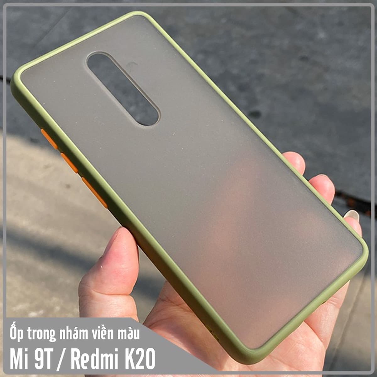 Ốp lưng cho Xiaomi Mi 9T / Redmi K20 trong nhám viền màu
