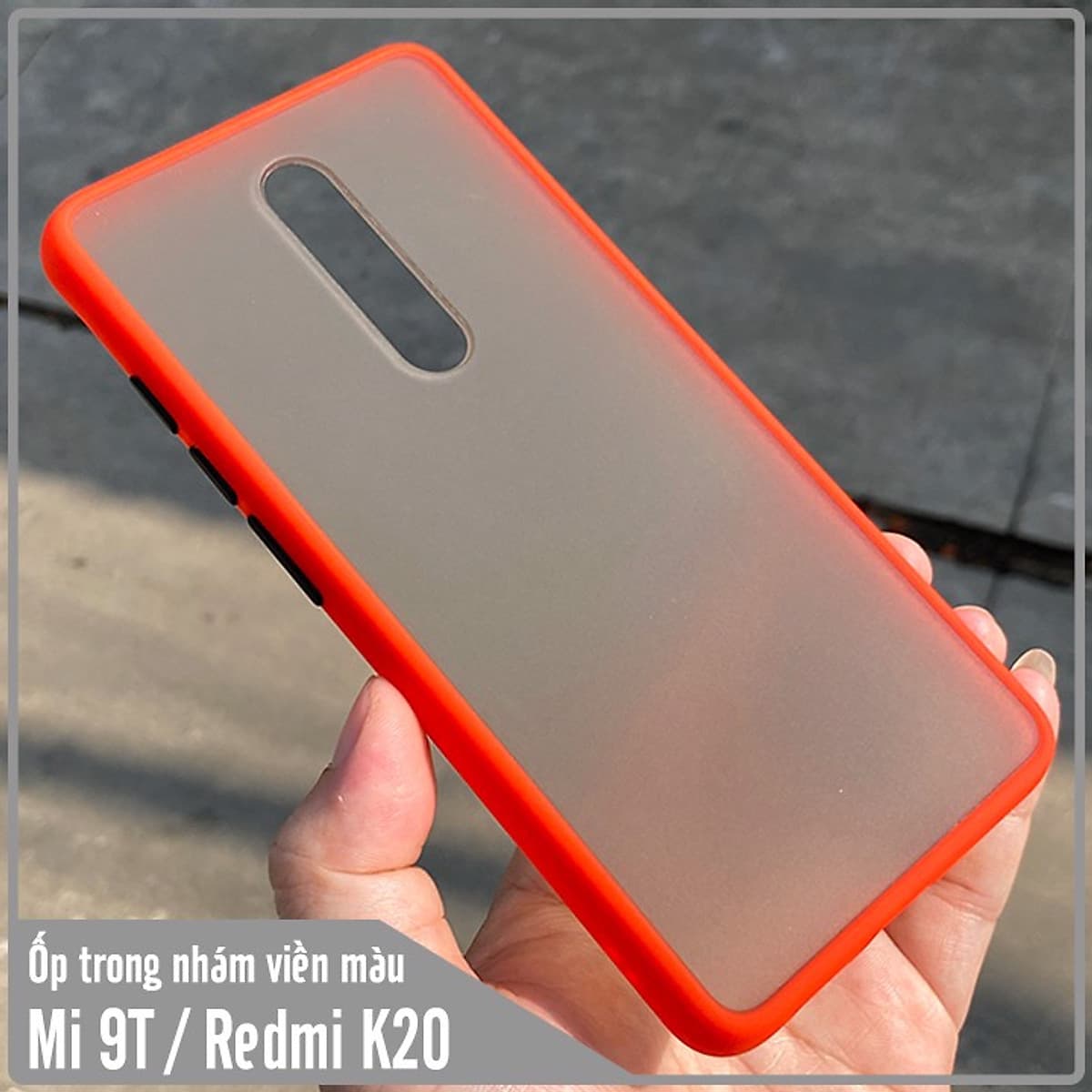 Ốp lưng cho Xiaomi Mi 9T / Redmi K20 trong nhám viền màu