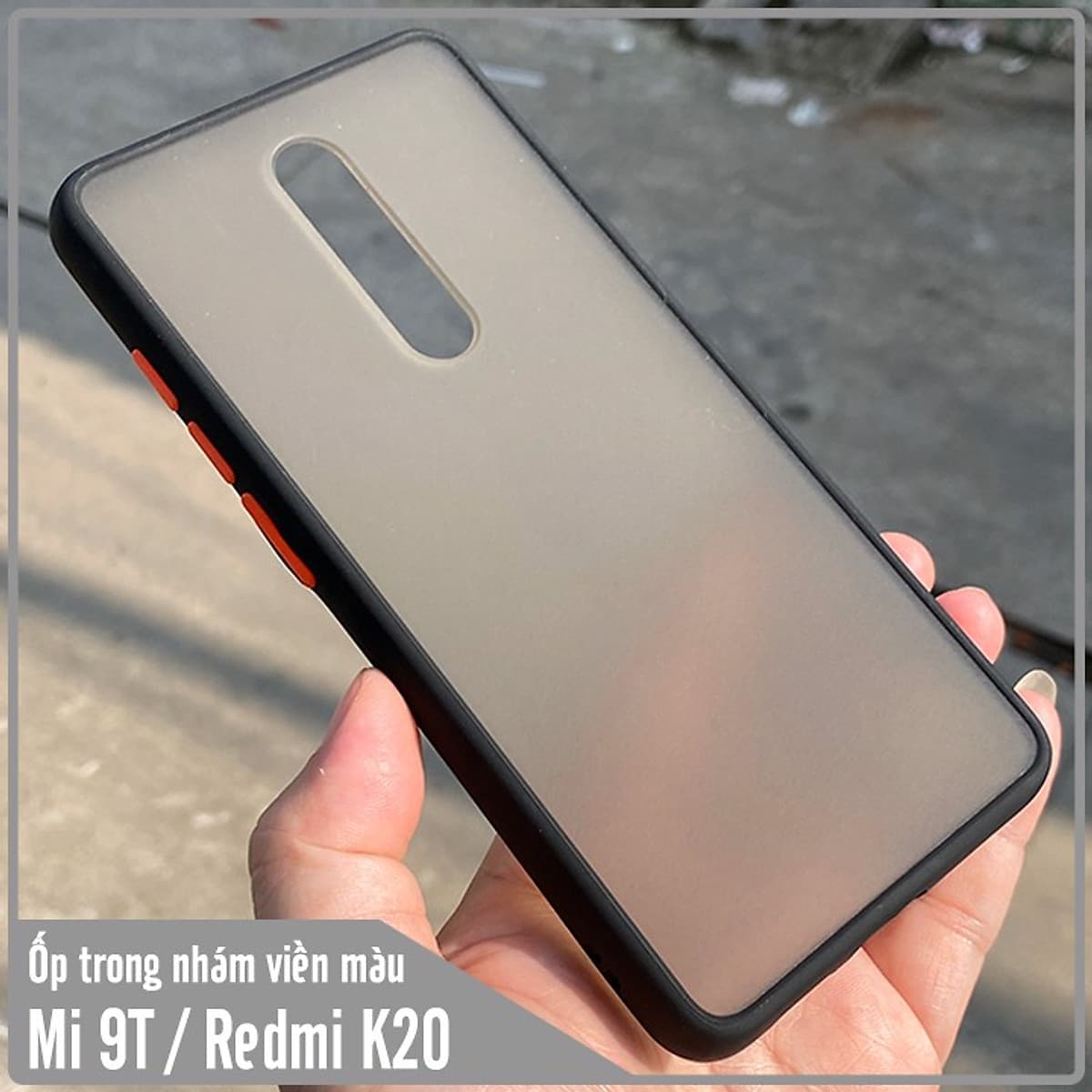 Ốp lưng cho Xiaomi Mi 9T / Redmi K20 trong nhám viền màu