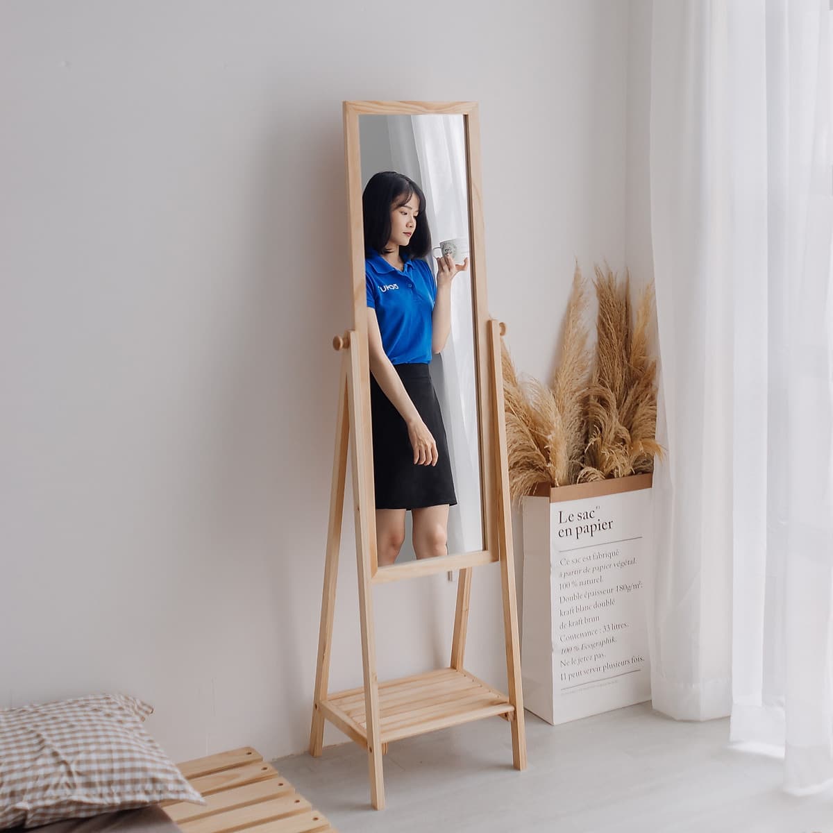 Gương Kệ Soi Toàn Thân - Mirror Shelf
