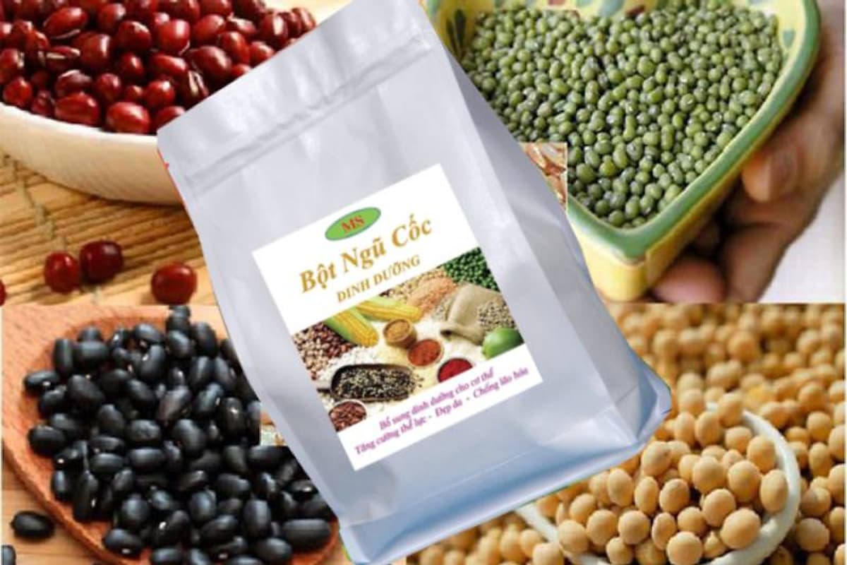 BỘT NGŨ CỐC DINH DƯỠNG 05 thứ đậu không đường - MS - (500gr)