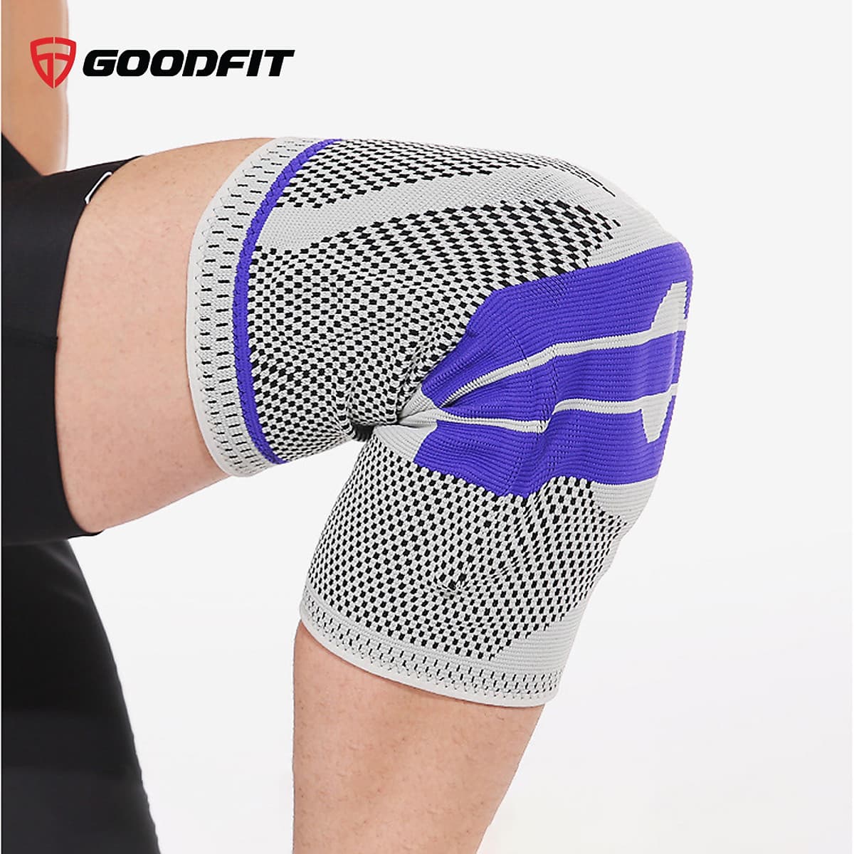 Băng bảo vệ đầu gối, bó gối thể thao silicon chống trượt GoodFit GF513K