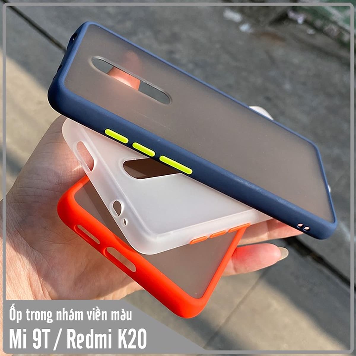Ốp lưng cho Xiaomi Mi 9T / Redmi K20 trong nhám viền màu