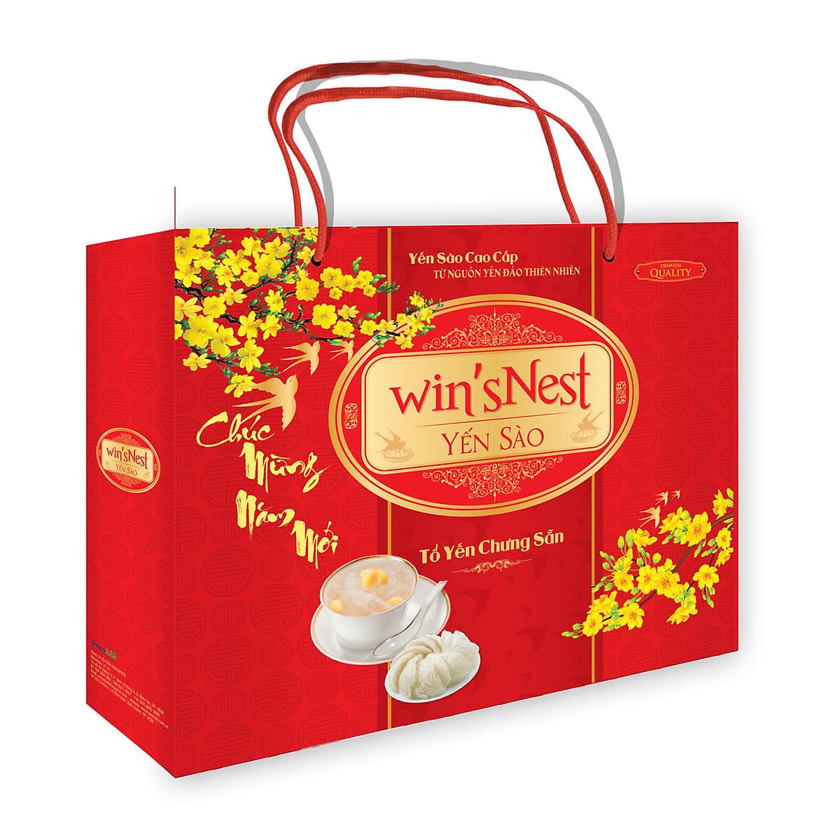 Yến Sào cao cấp win'snest Tổ Yến Chưng Sẵn Bổ Sung Canxi 20% (6 Lọ/Hộp) thích hợp cho người lớn bổ sung canxi và khoáng chất ngừa loãng xương, chống lão hóa.