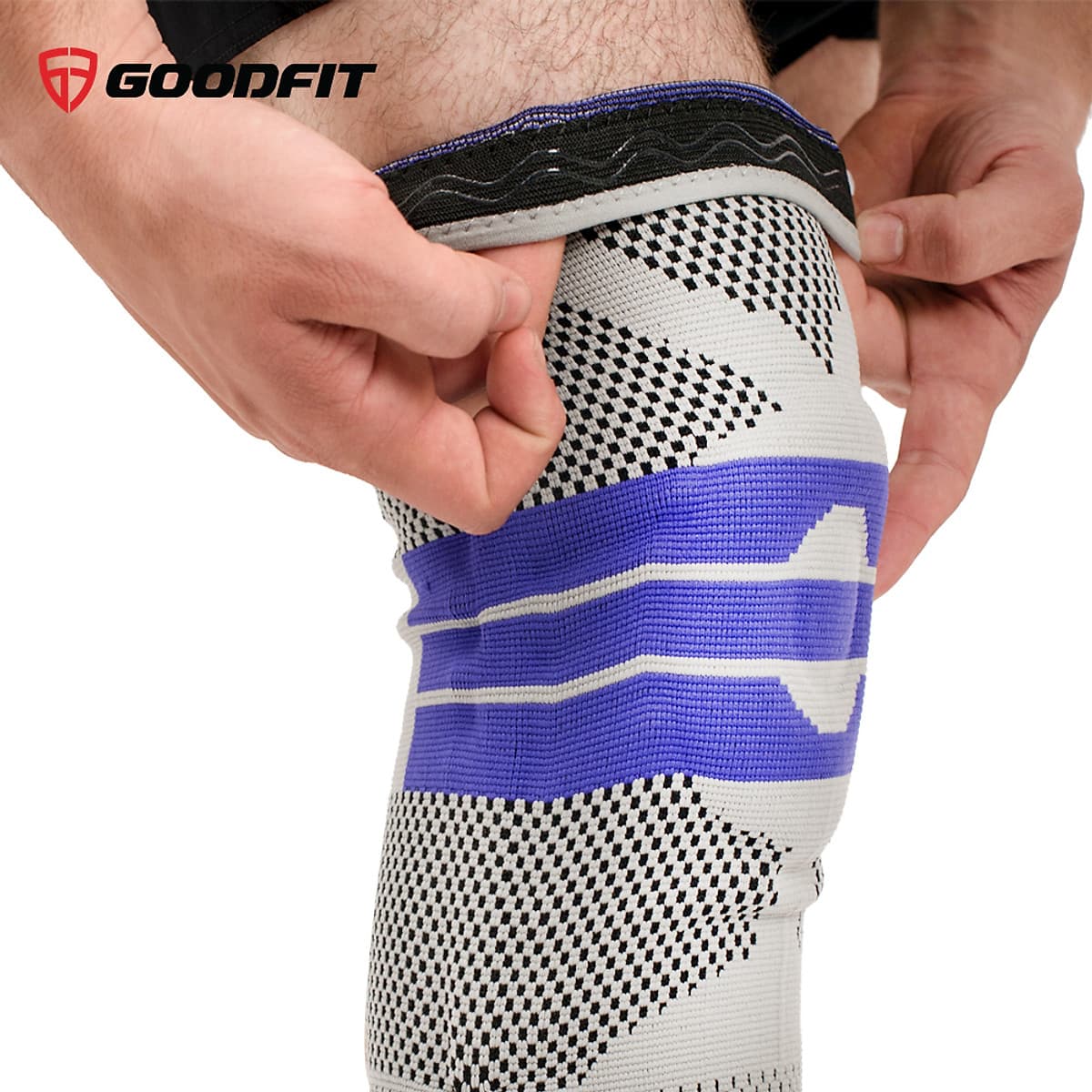 Băng bảo vệ đầu gối, bó gối thể thao silicon chống trượt GoodFit GF513K