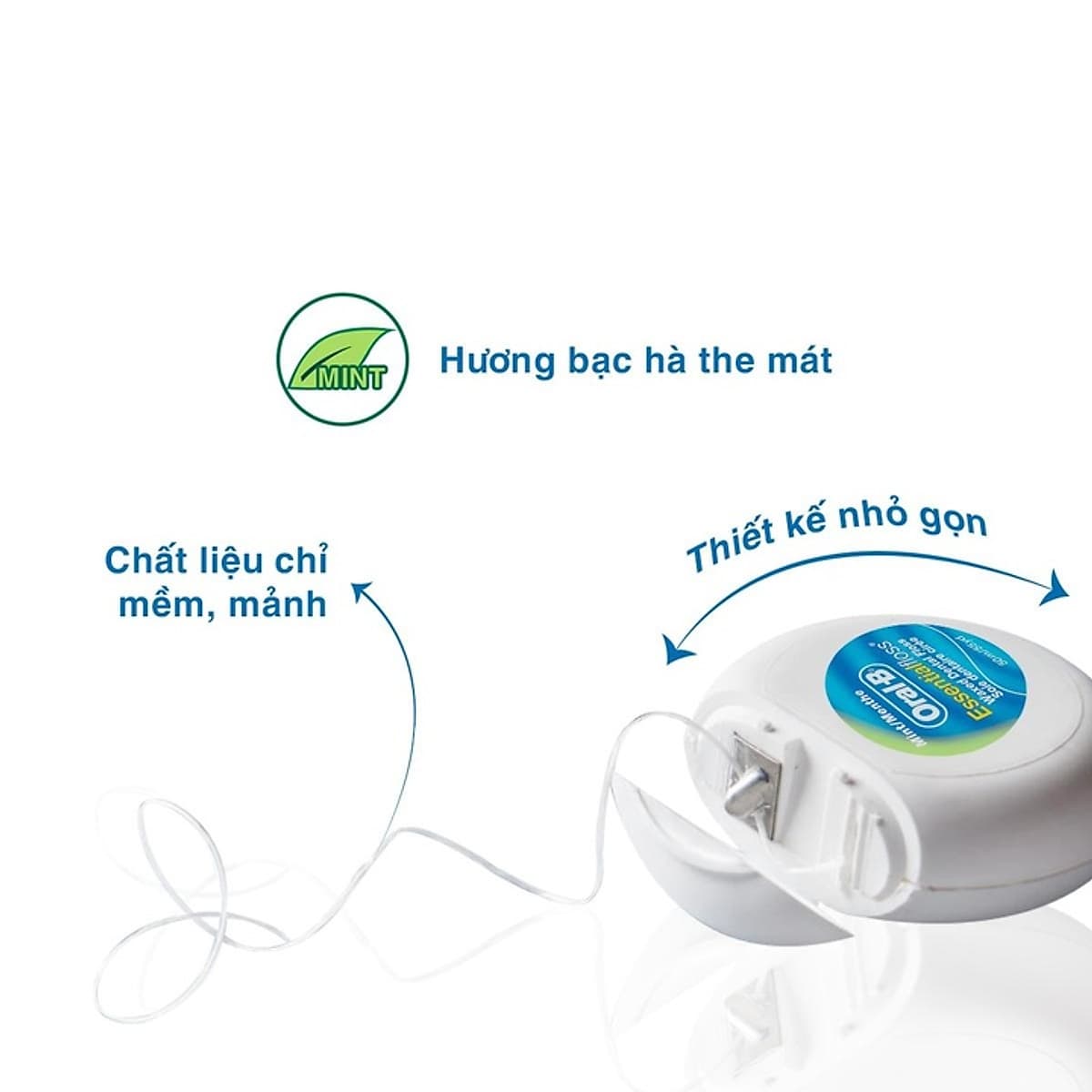 Combo 2 Chỉ Nha Khoa Oral-B Essential Mint (Hộp 50m)
