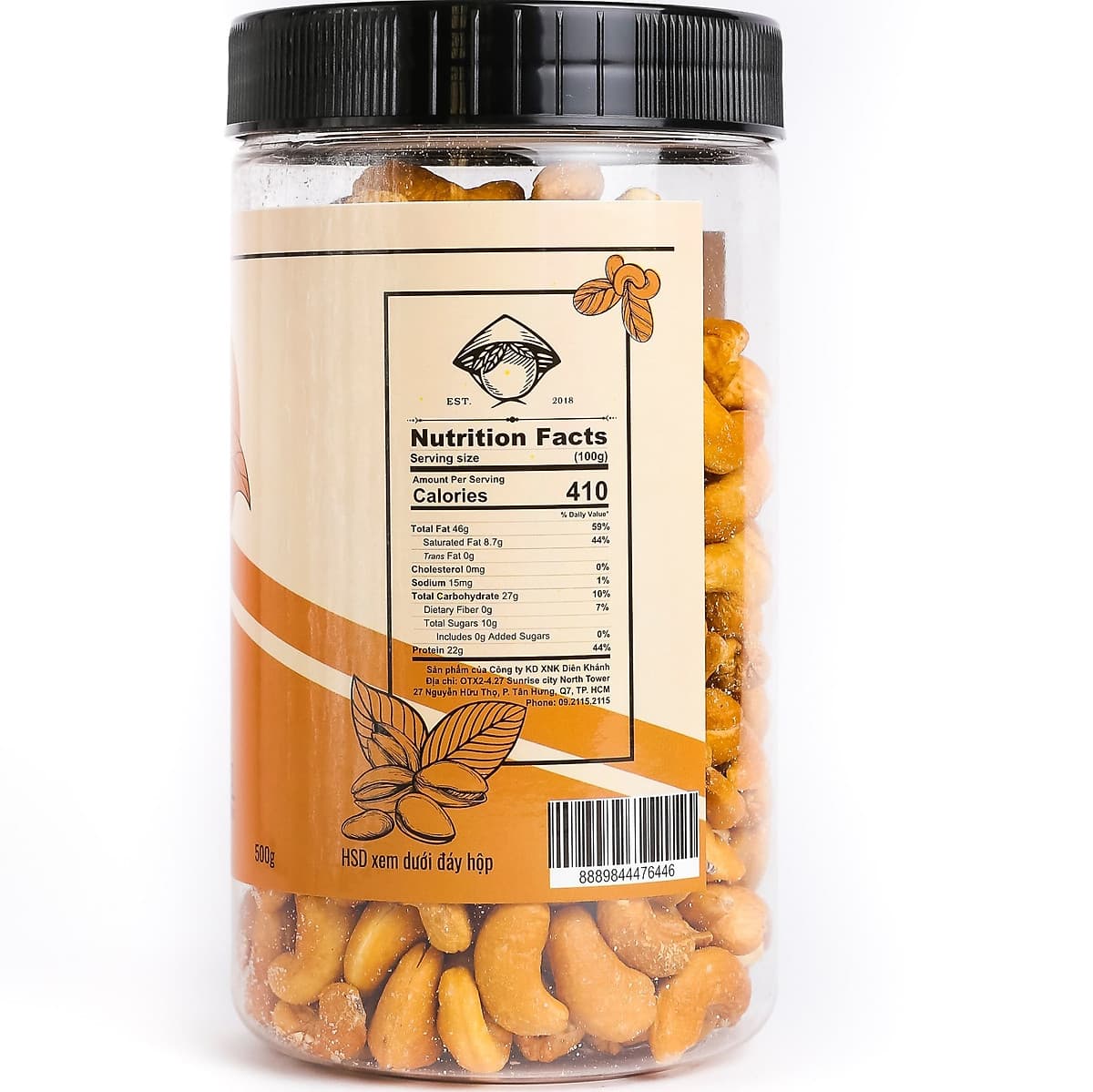 Nhân Hạt Điều Rang DK Harvest - 250g, 500g