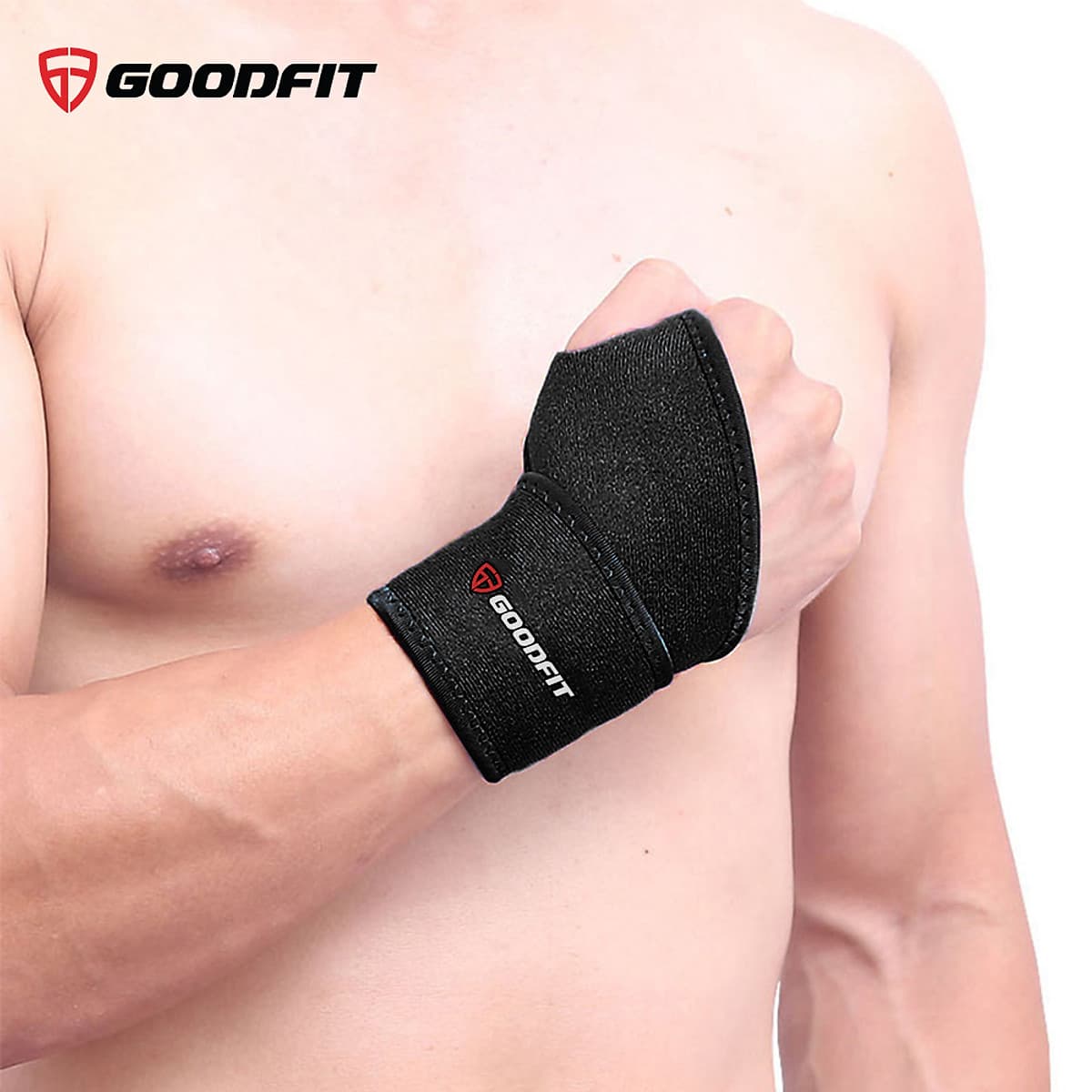 Băng quấn cổ tay xỏ ngón hỗ trợ tập gym, băng cổ tay chơi thể thao GoodFit GF302W