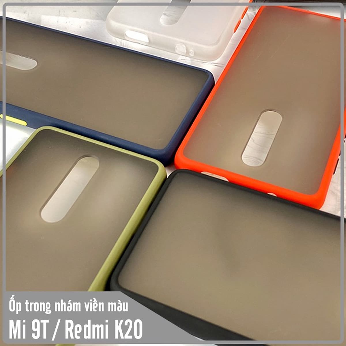 Ốp lưng cho Xiaomi Mi 9T / Redmi K20 trong nhám viền màu