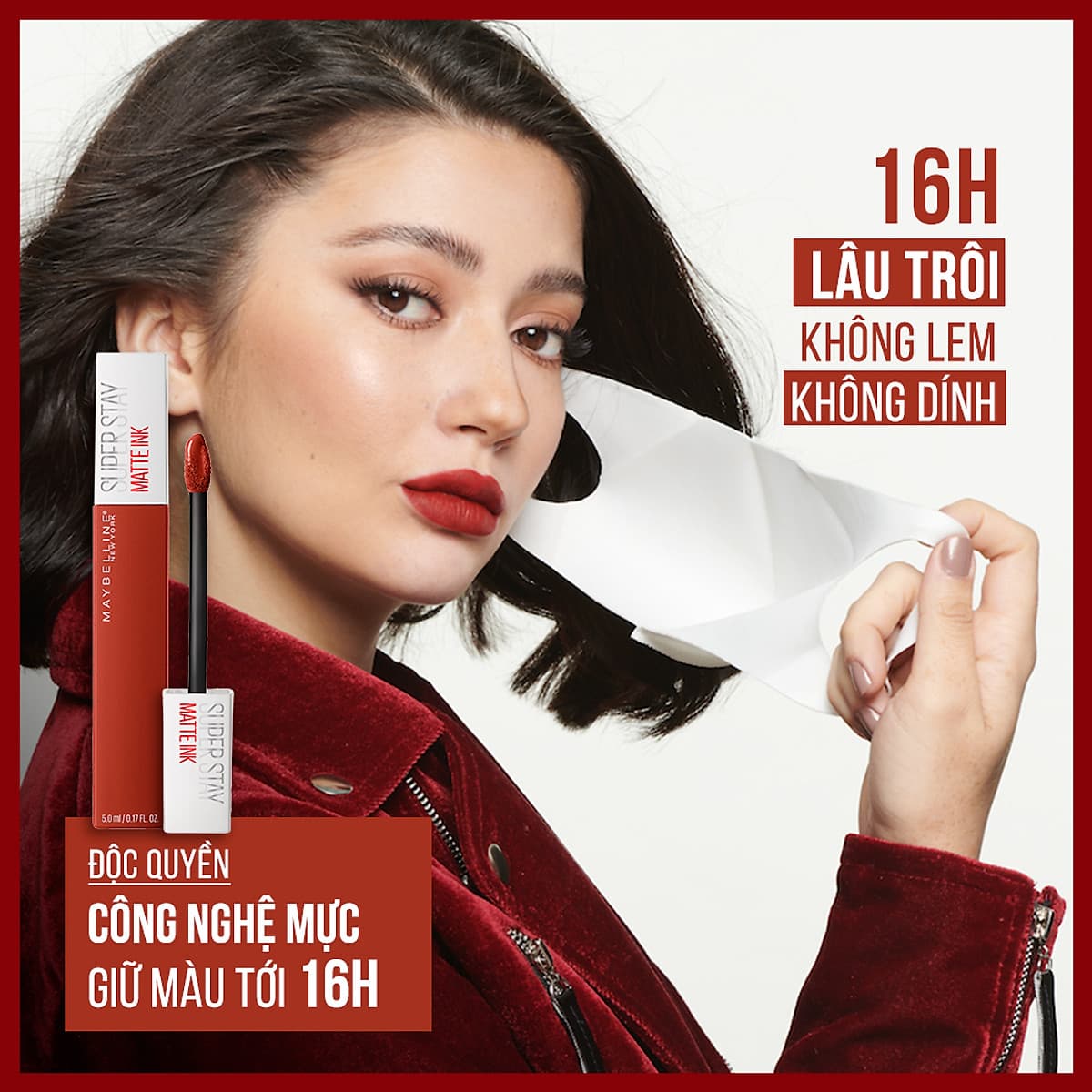 Son Kem Lì 16h Lâu Trôi Maybelline New York Super Stay Matte Ink 5ml