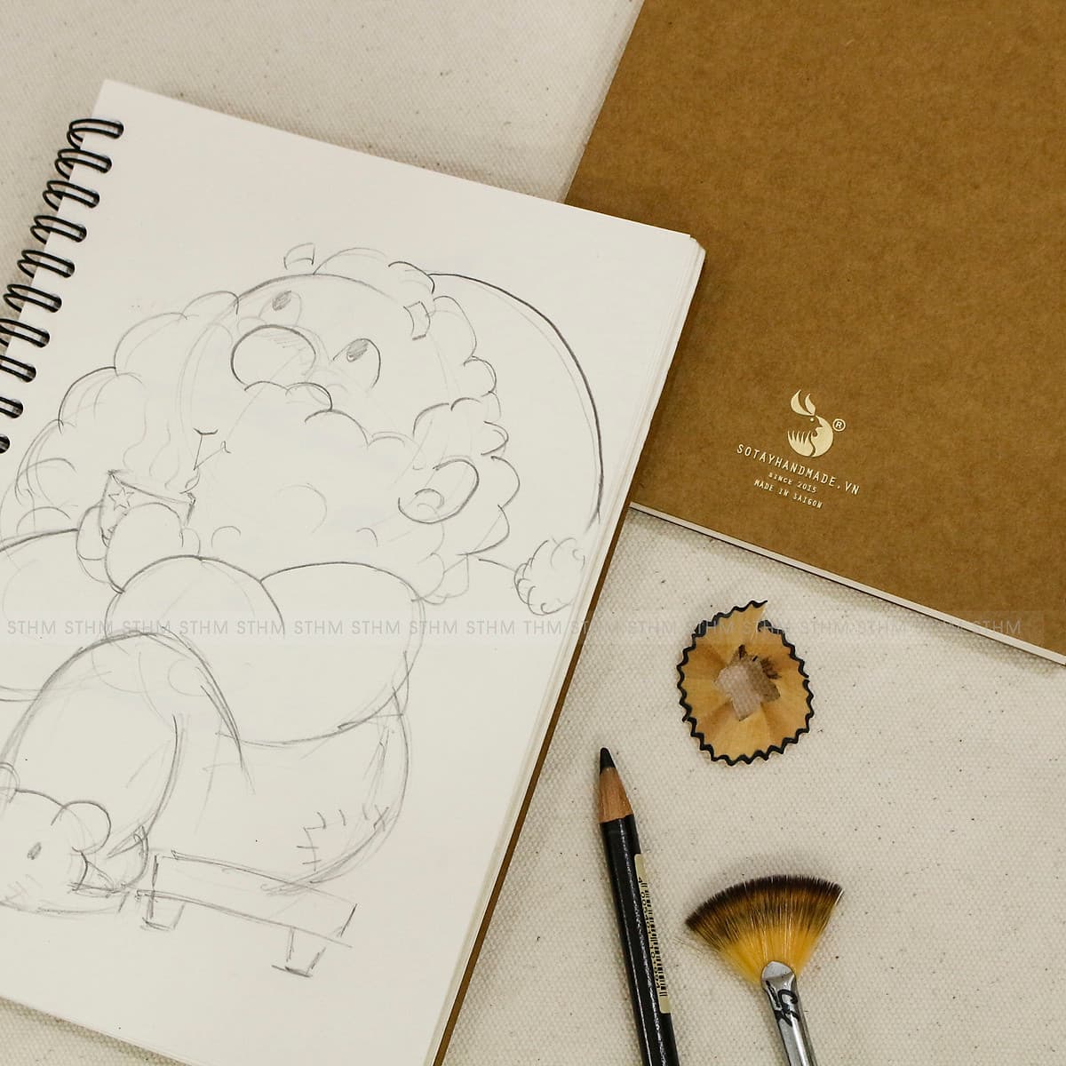 Sổ tay vẽ chì (sketchbook) - Khổ A5