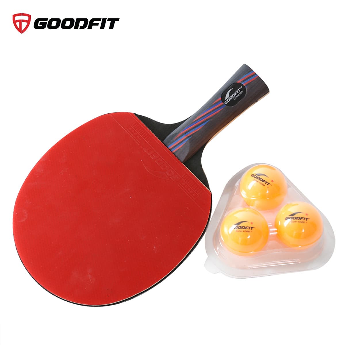 Vợt bóng bàn tặng kèm 3 bóng GoodFit GF002TR