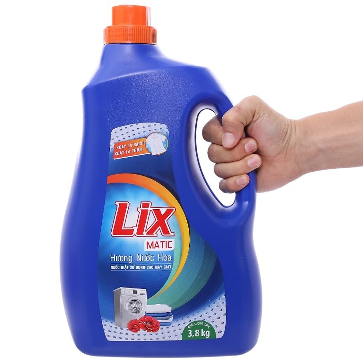 Nước Giặt Lix Matic Hương Nước Hoa 3.8Kg NGM01 - Dùng Cho Máy Giặt Cửa Trước