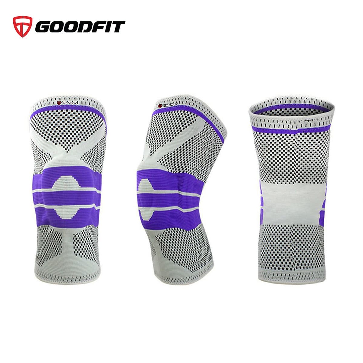 Băng bảo vệ đầu gối, bó gối thể thao silicon chống trượt GoodFit GF513K