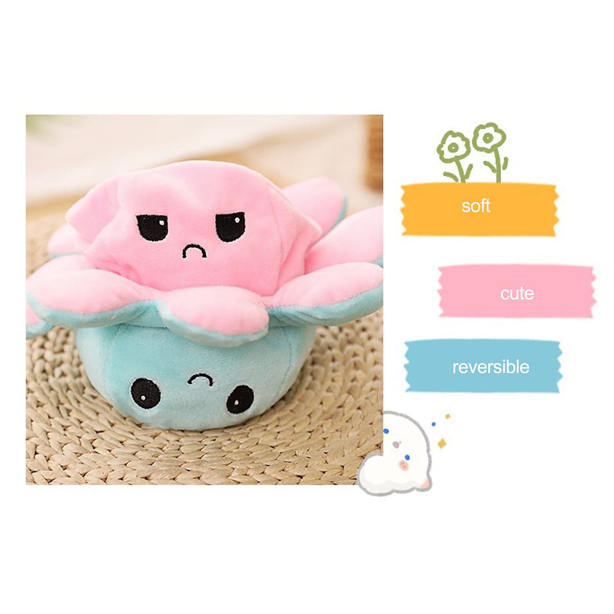 Bạch Tuộc Cảm Xúc Bông Cao Cấp