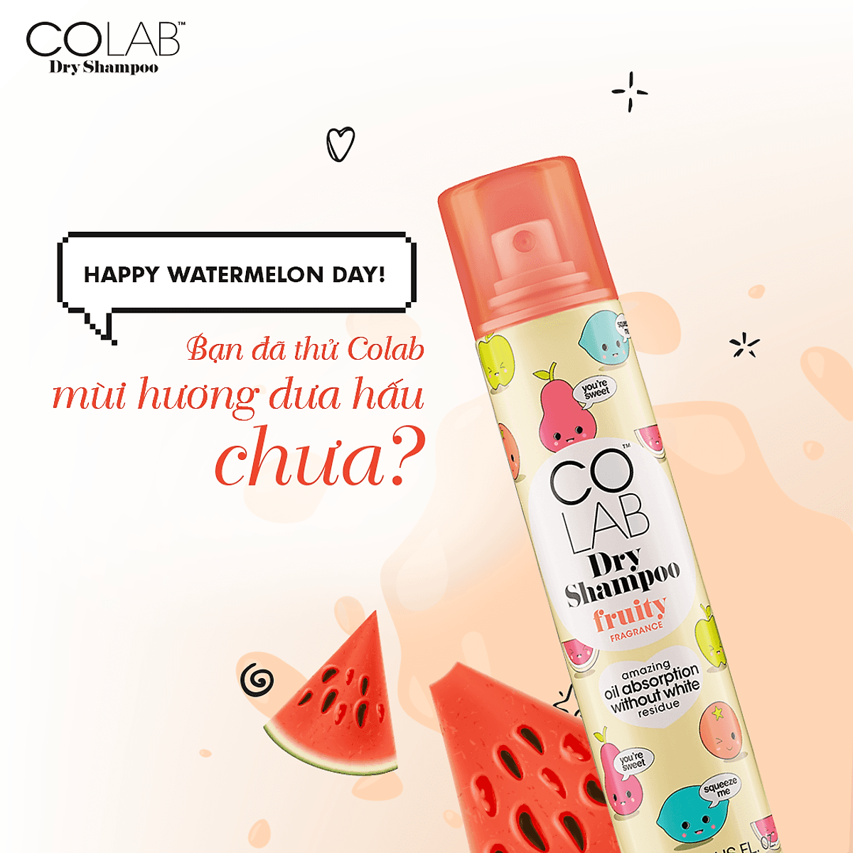 Dầu gội khô Colab Dry Shampoo 200ml