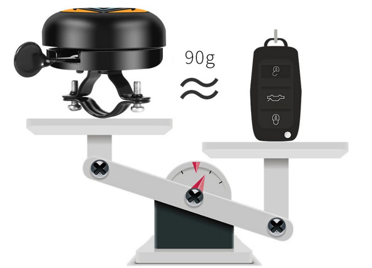 Chuông xe đạp thể thao Wheel Up, âm thanh vang xa nhưng không chói tai, chất liệu thép hợp kim chống gỉ, dễ kết hợp với nhiều loại xe đạp - Hàng chính hãng