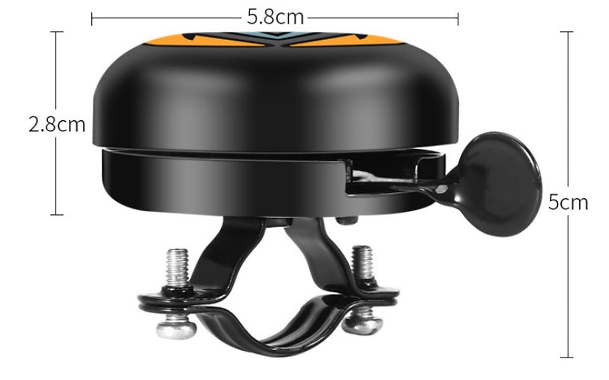 Chuông xe đạp thể thao Wheel Up, âm thanh vang xa nhưng không chói tai, chất liệu thép hợp kim chống gỉ, dễ kết hợp với nhiều loại xe đạp - Hàng chính hãng