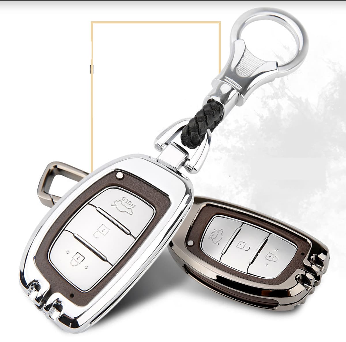 Ốp chìa khóa hyundai , bảo vệ chìa khóa hyundai i10 , elantra , tucson , accent , santafe, kona , chất liệu metal cao cấp bảo vệ smartkey tuyệt đối