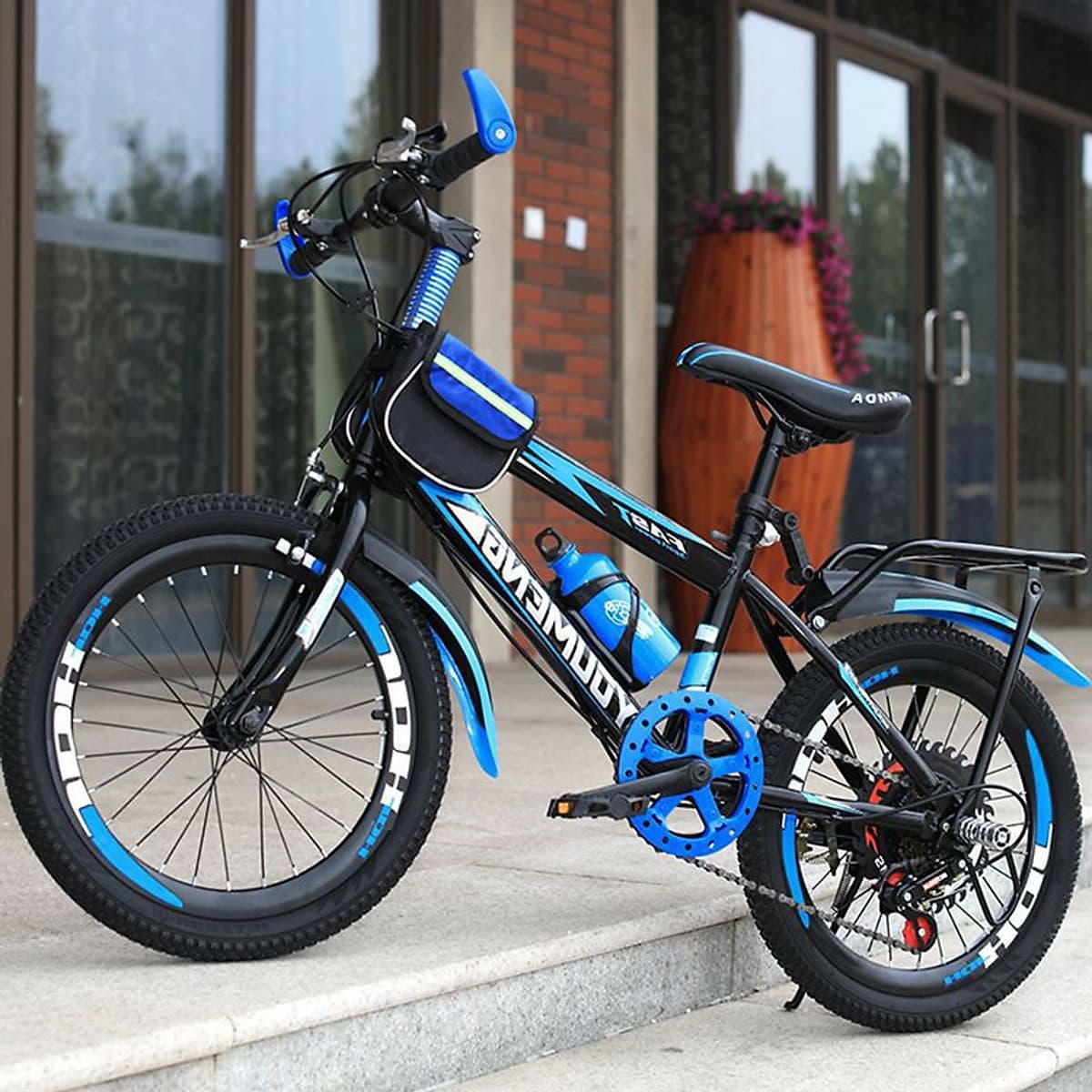 Xe đạp thể thao địa hình bánh 20 inch cho bé 7-11 tuổi Tặng kèm dầu tra xích + chuông la bàn (Giao màu ngẫu nhiên)