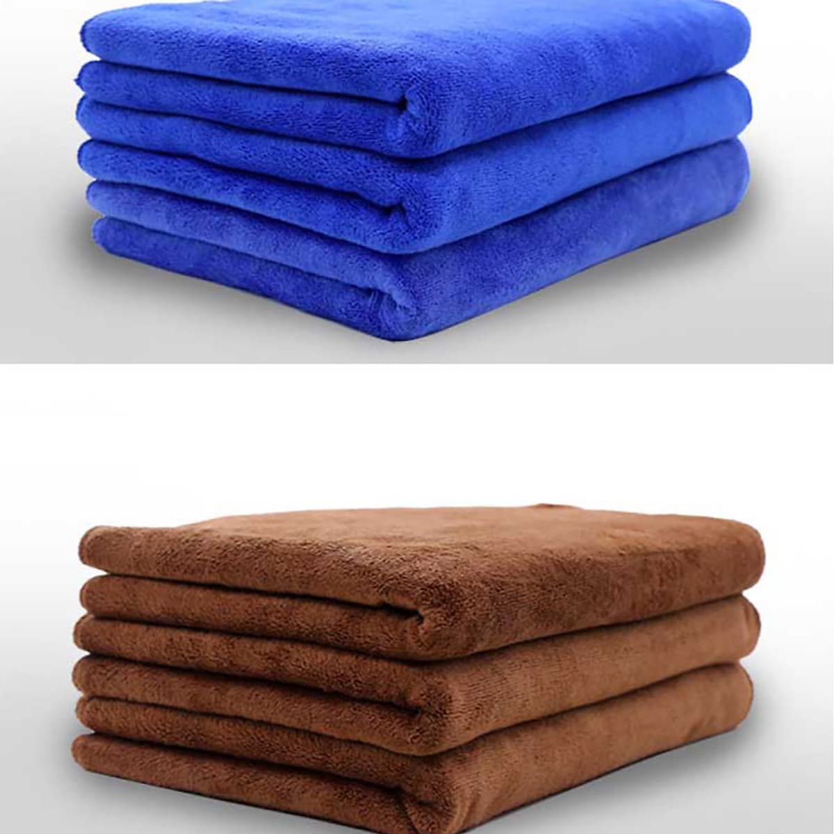 5 Khăn Lau Xe Ô tô, Xe Hơi, Xe Máy chuyên dụng siêu sạch ( giao màu ngẫu nhiên ) - Hàng Chính Hãng - Quà Tặng 2 Viên Sủi Rửa Kính