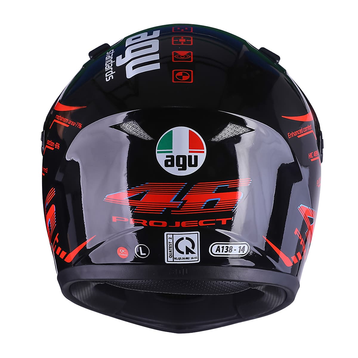 Mũ bảo hiểm Đẹp Moto Fullface Tem 14 Bóng _ Mũ Bảo Hiểm Phượt Fullface AGU có kính chắn gió, chống nắng, chông chói_ Nhiều màu