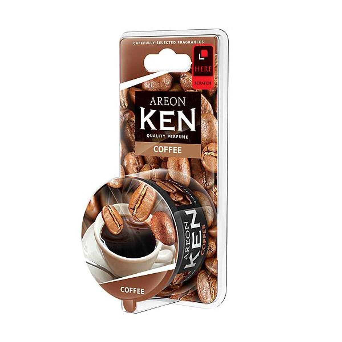 Sáp thơm ô tô hương cà phê AREON Ken Coffee - NHẬP KHẨU BULGARIA