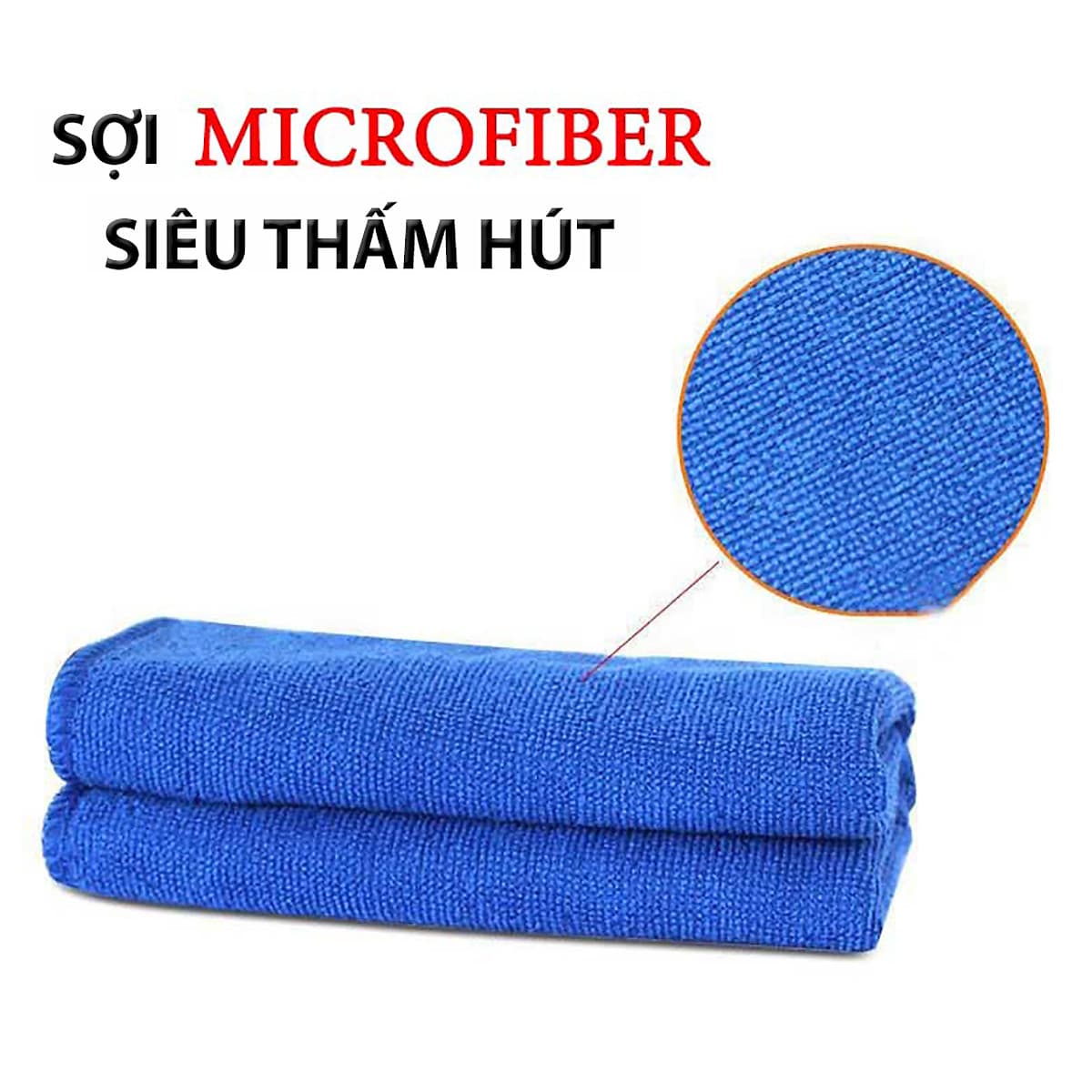 5 Khăn Lau Xe Ô tô, Xe Hơi, Xe Máy chuyên dụng siêu sạch ( giao màu ngẫu nhiên ) - Hàng Chính Hãng - Quà Tặng 2 Viên Sủi Rửa Kính