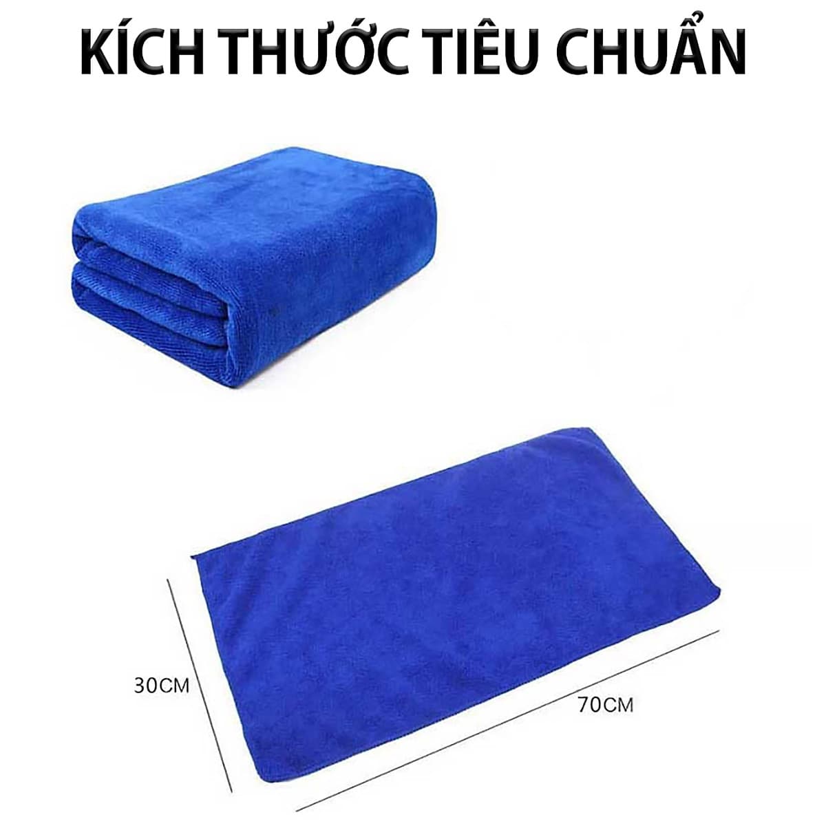 5 Khăn Lau Xe Ô tô, Xe Hơi, Xe Máy chuyên dụng siêu sạch ( giao màu ngẫu nhiên ) - Hàng Chính Hãng - Quà Tặng 2 Viên Sủi Rửa Kính