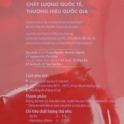 Cà Phê Sữa G7 3in1 Trung Nguyên (100 Gói) - (Giao Ngẫu Nhiên)