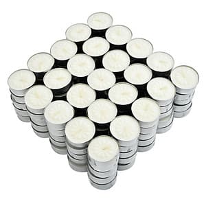 Nến Tealight Milaganics 125 Viên - Trắng
