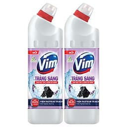 Combo 2 Vim Diệt Khuẩn Trắng Sáng Hương Oải Hương Dịu Mát 880ml