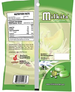 Kẹo viên Milkita hỗn hợp vị Dưa Gang (Bịch 30 viên)