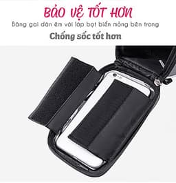 Hộp Túi Treo Khung Gắn Sườn Trước Xe Đạp Có Giá Đỡ Đựng Điện Thoại Màn Hình Cảm Ứng Dưới 6.5 Inch Chống Thấm Nước Mai Lee Cycling - Hàng Chính Hãng