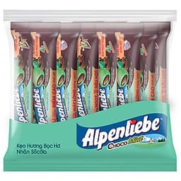 Kẹo Alpenliebe Hương Bạc Hà Nhân Sôcôla (Gói 16 Thỏi)