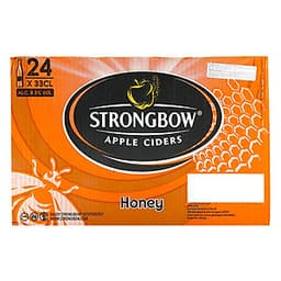 Thùng 24 Chai Nước Táo Lên Men Strongbow Honey - Vị Mật Ong (330ml / Chai)