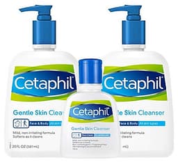 Bộ sữa rửa mặt Cetaphil Gentle Skin Cleanser (2 chai 591ml và 1 chai 118ml) - Nhập khẩu Mỹ