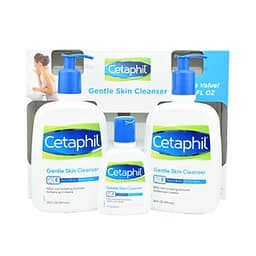 Bộ sữa rửa mặt Cetaphil Gentle Skin Cleanser (2 chai 591ml và 1 chai 118ml) - Nhập khẩu Mỹ