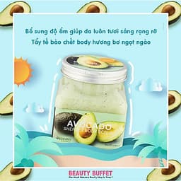 Tẩy Tế Bào Chết Toàn Thân Dưỡng Ẩm Và Sáng Mịn Da Hương Bơ Scentio Avocado 350ml