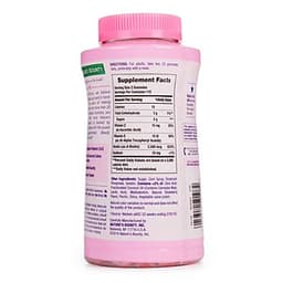 Kẹo dẻo bổ sung biotin đẹp da, tóc, móng Nature's Bounty Hair, Skin & Nails Gummies 230 Viên (Vị dâu) - Nhập khẩu Mỹ