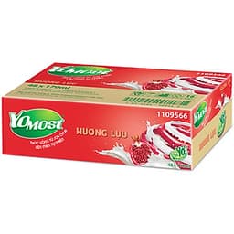 Thùng 48 Hộp Sữa Chua Lên Men Tự Nhiên Yomost Trái Lựu (170ml/Hộp)