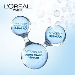 Bộ Sữa rửa mặt và Nước hoa hồng dưỡng trắng da L'Oréal Paris White Perfect